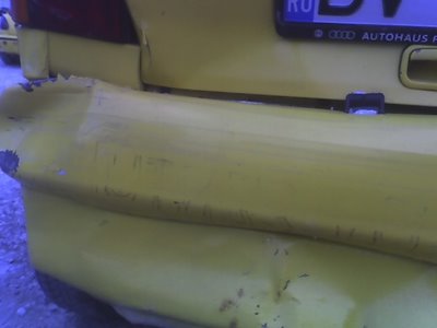 My car crash! I destroyed an VW Polo with a Ford Mondeo