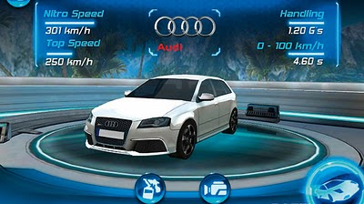 iPhone application: The new Audi RS 3 (Test drive)