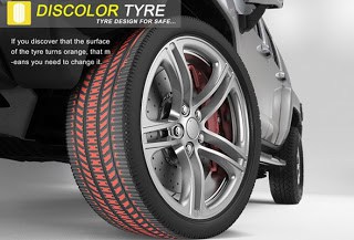 Future tyres to change colour when it’s time to replace