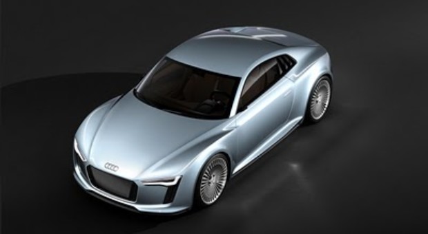 The Detroit showcar Audi e-tron concept electric car