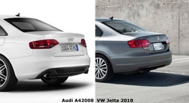 Differences: Audi A4 vs. Volkswagen Jetta