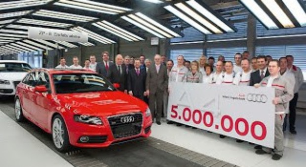 Five-million Audi A4 leaves the assembly line in Ingolstadt