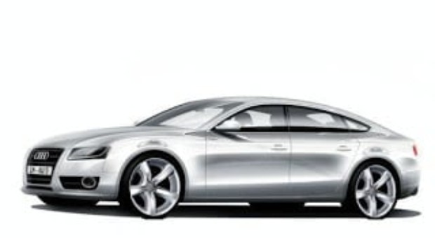 2012 Audi A7 Papercraft model