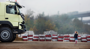 New Volvo Trucks video: four-year-old remote controls truck into 360 spin